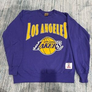 Los Angeles Lakers Purple Crewneck Sweater